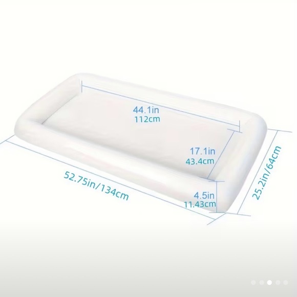 Inflatable White Pool Bar - Picture 3 of 4